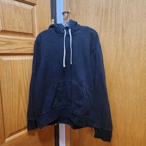 Brave Star Hoodie Black with White Drawstrings 2X